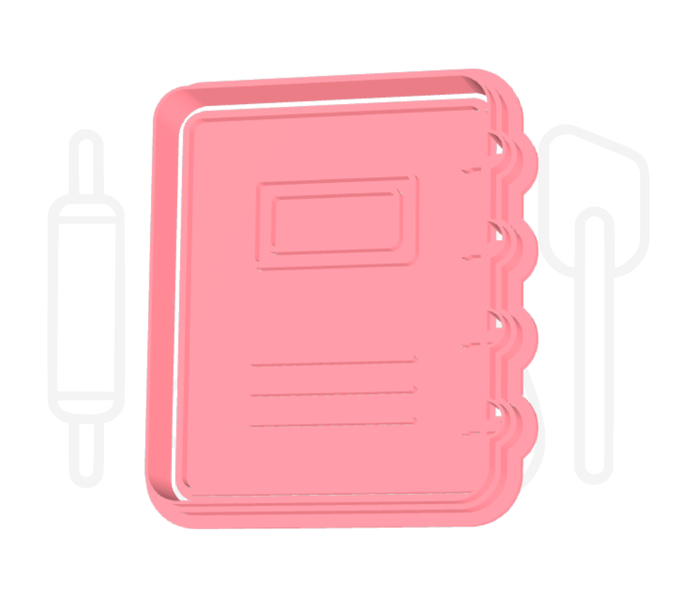 Schrift uitsteker + stempel - 3D-geprint