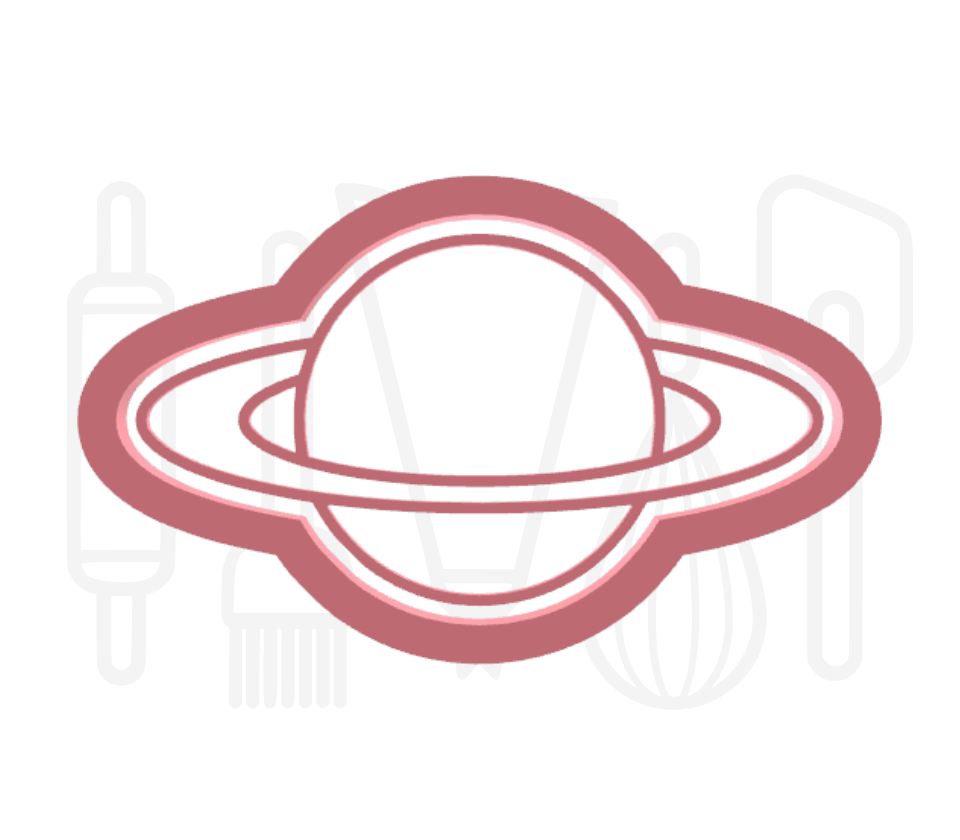 Saturnus uitsteker + stempel - 3D-geprint