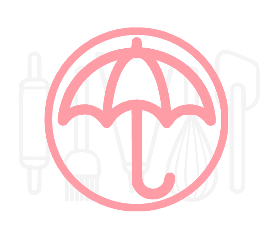 Fondant stempel Paraplu - 3D Geprint
