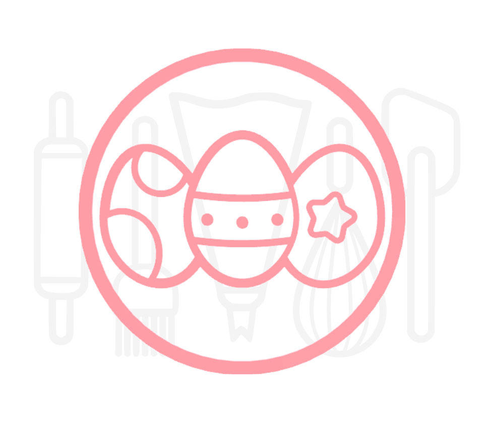 Fondant stempel Paaseieren - 3D Geprint