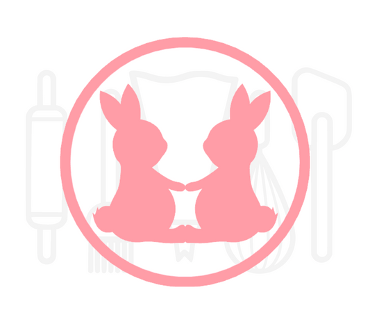 Fondant stempel Paashazen - 3D Geprint