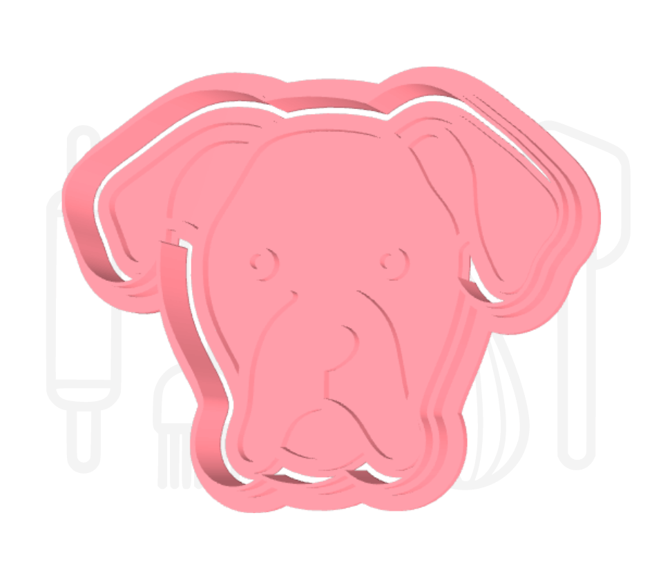 Boxer uitsteker + stempel - 3D-geprint