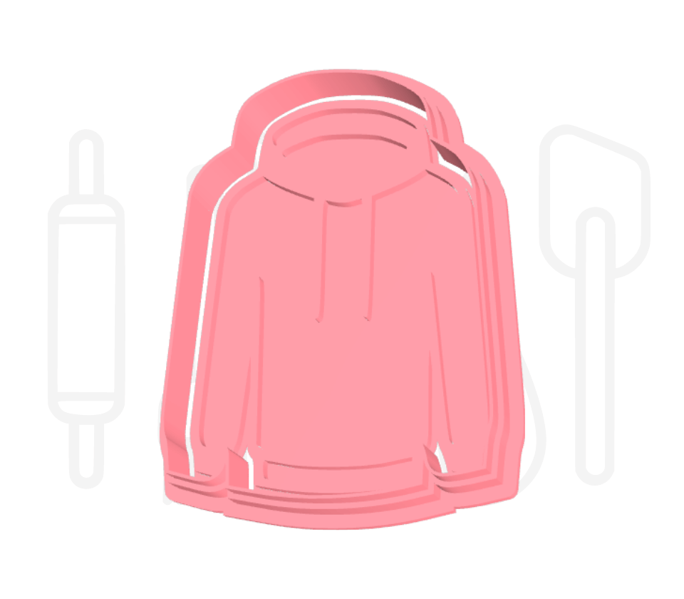 Hoodie uitsteker + stempel - 3D-geprint