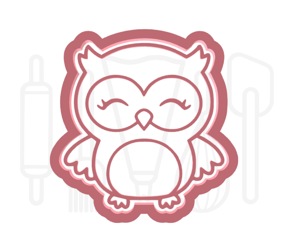 Uil uitsteker + stempel - 3D-geprint