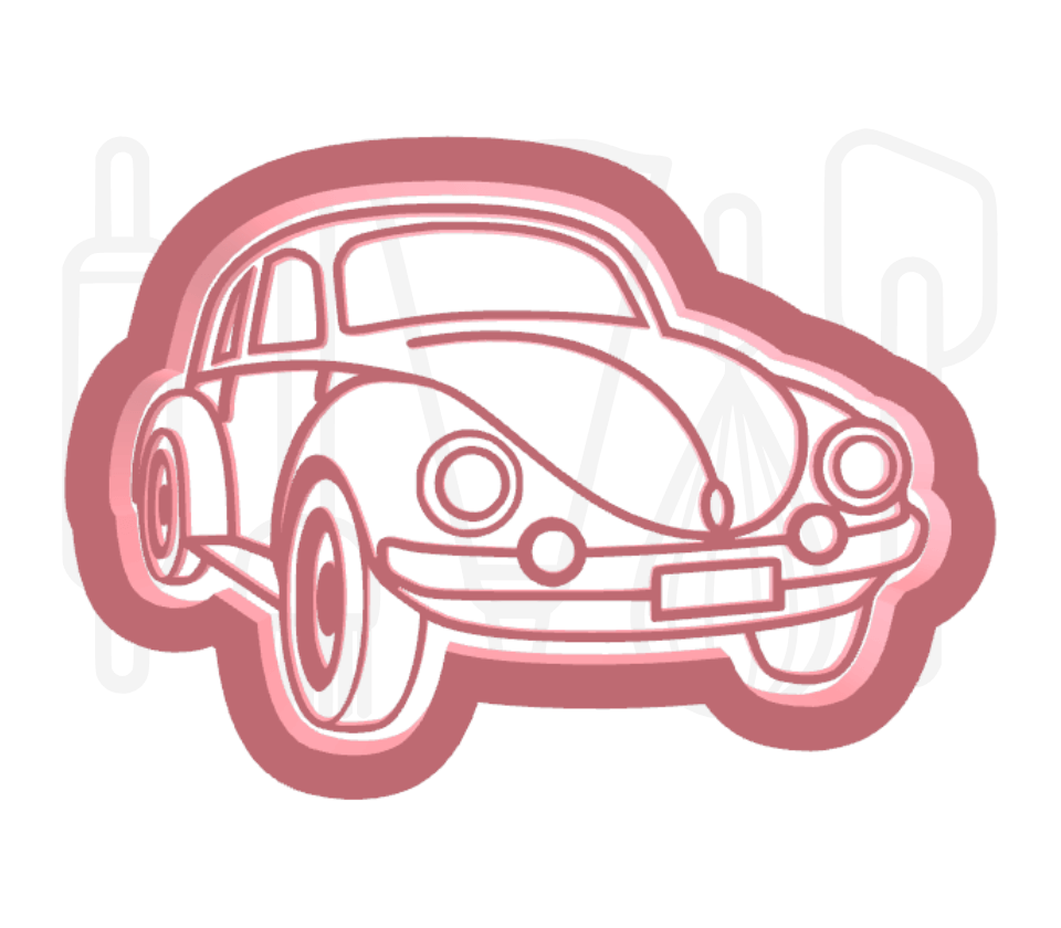 Volkswagen kever uitsteker + stempel - 3D-geprint