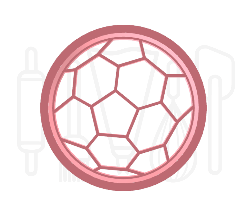 Voetbal uitsteker + stempel - 3D geprint