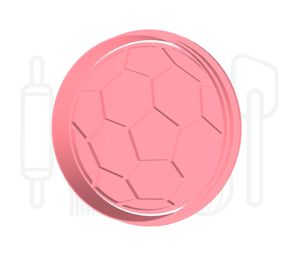 Voetbal uitsteker + stempel - 3D geprint