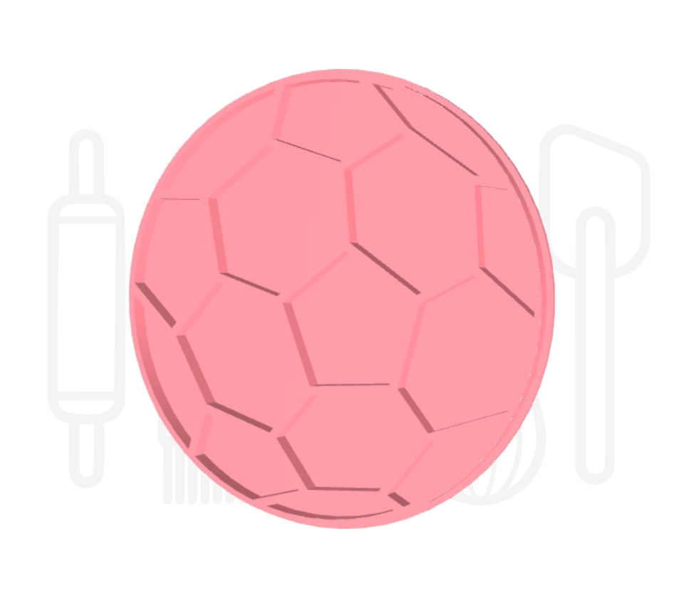 Voetbal uitsteker + stempel - 3D geprint
