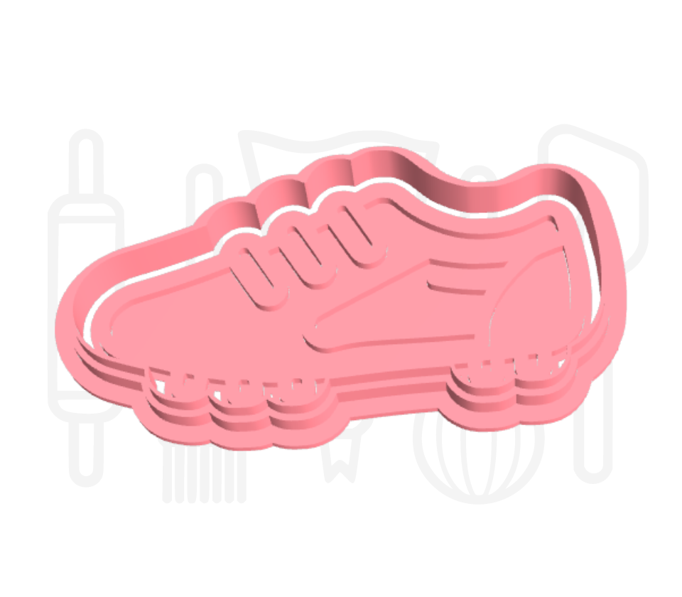 Sportschoen met noppen uitsteker + stempel - 3D geprint