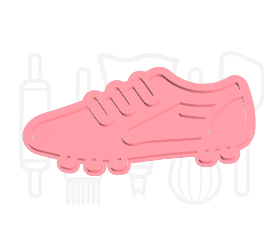 Sportschoen met noppen uitsteker + stempel - 3D geprint