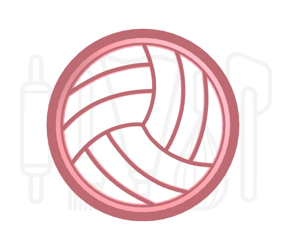 Volleybal uitsteker + stempel - 3D geprint