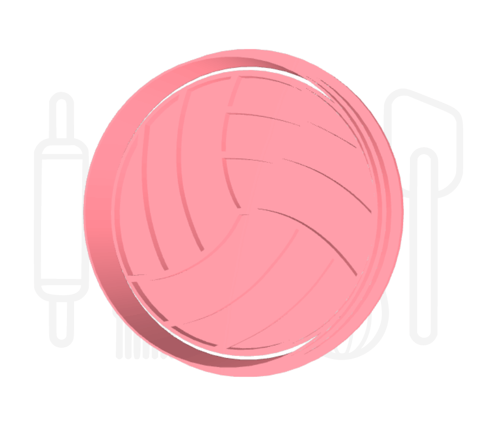 Volleybal uitsteker + stempel - 3D geprint