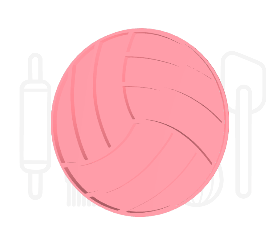 Volleybal uitsteker + stempel - 3D geprint
