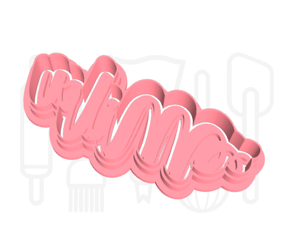 Voornaam uitsteker + stempel - 3D geprint