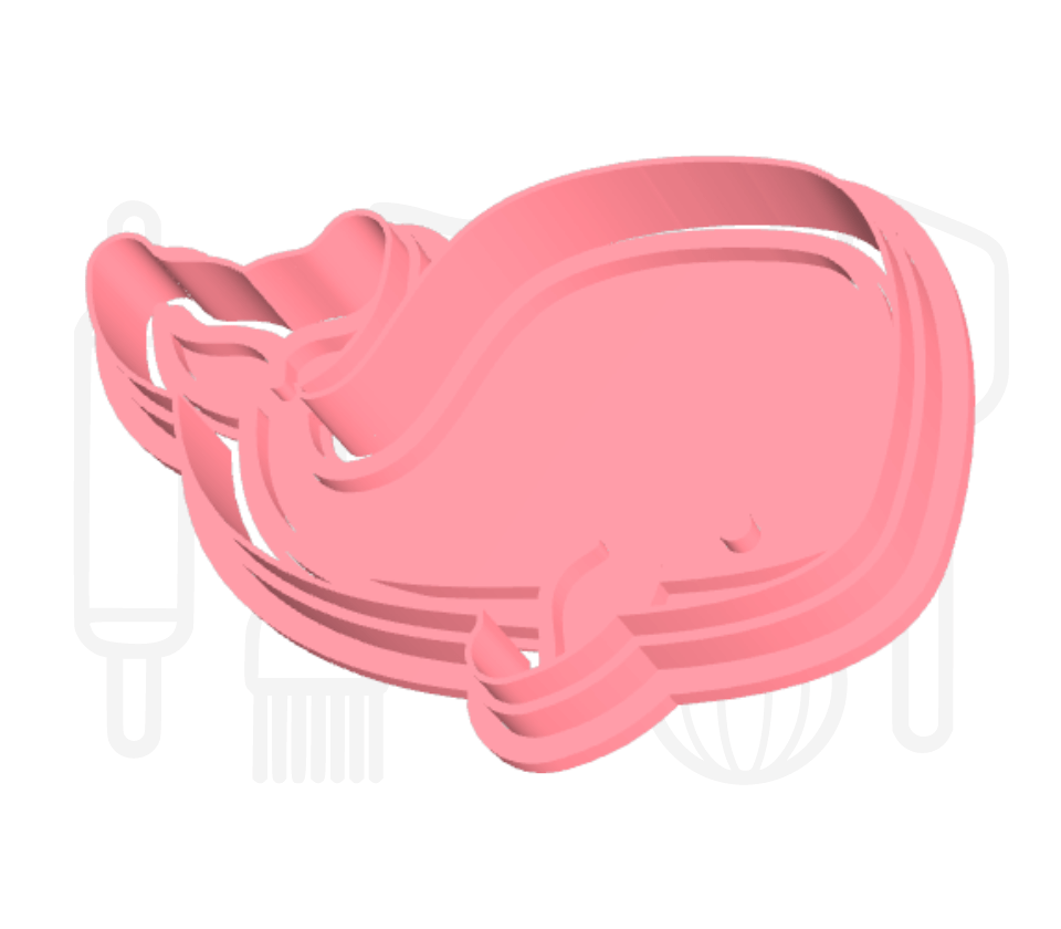 Walvis uitsteker + stempel - 3D-geprint