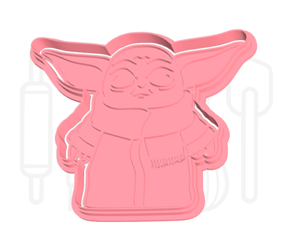 Jedimeester staand uitsteker + stempel - 3D-geprint