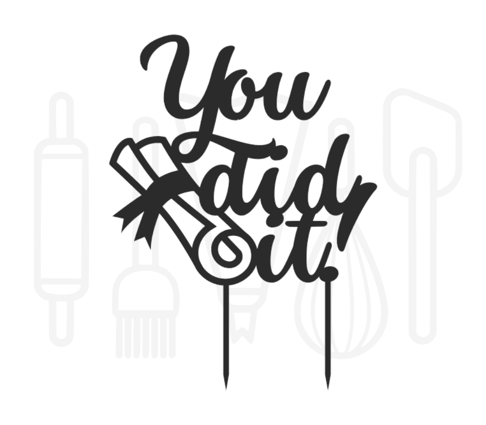 Taarttopper - You did it! met diploma