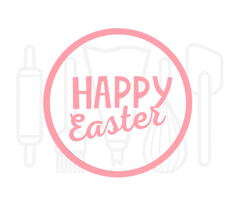 Fondant stempel Happy Easter - 3D Geprint