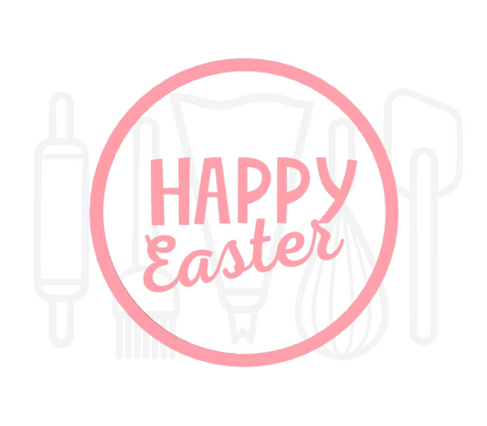 Fondant stempel Happy Easter - 3D Geprint