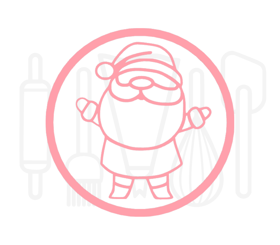 Fondant stempel Kerstman - 3D Geprint
