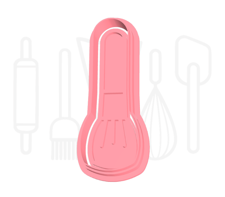 Make-up kwast uitsteker + stempel - 3D-geprint