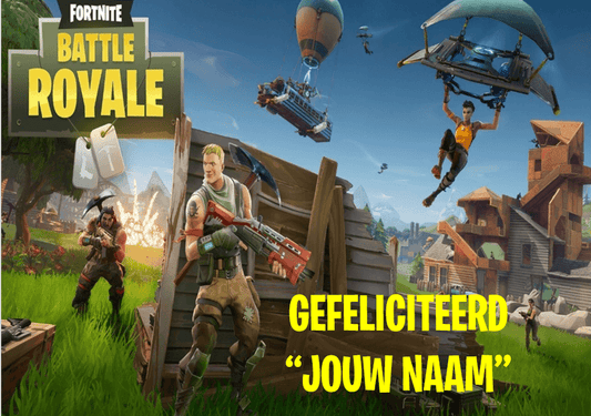Fortnite Battle Royal - Gefeliciteerd + naam