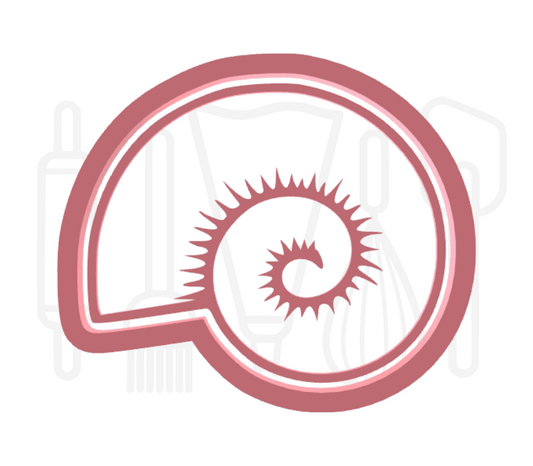 Ammoniet schelp uitsteker + stempel - 3D-geprint
