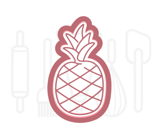 Ananas uitsteker + stempel - 3D-geprint