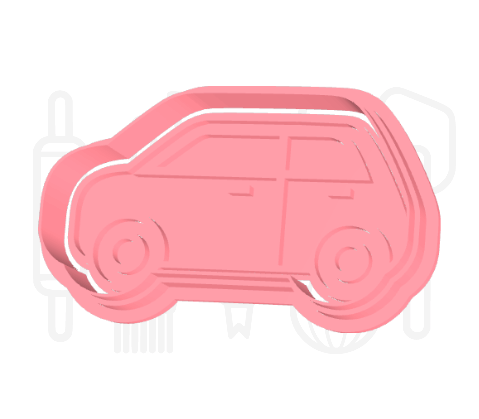 Auto uitsteker + stempel - 3D-geprint