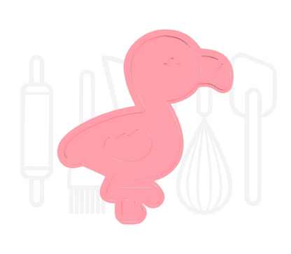 Flamingo uitsteker + stempel - 3D-geprint
