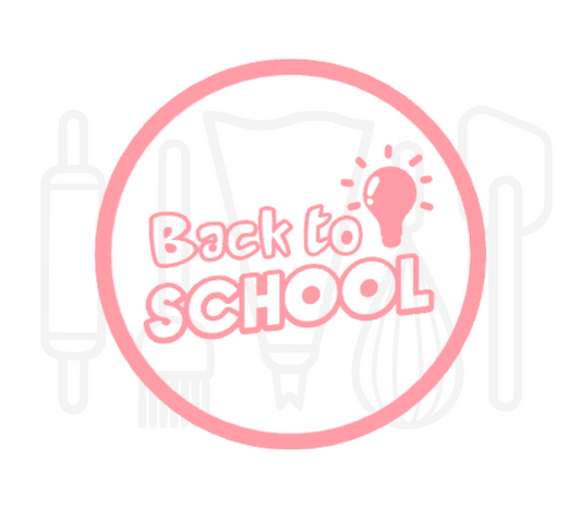 Fondant stempel Back to school - 3D Geprint