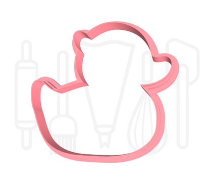 Badeendje uitsteker + stempel - 3D-geprint