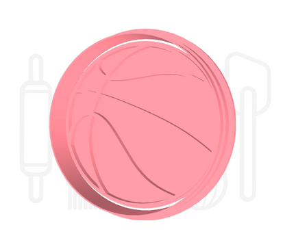 Basketbal uitsteker + stempel - 3D geprint