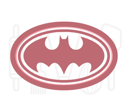Vleermuis logo uitsteker + stempel - 3D-geprint