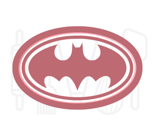 Vleermuis logo uitsteker + stempel - 3D-geprint