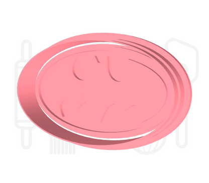 Vleermuis logo uitsteker + stempel - 3D-geprint