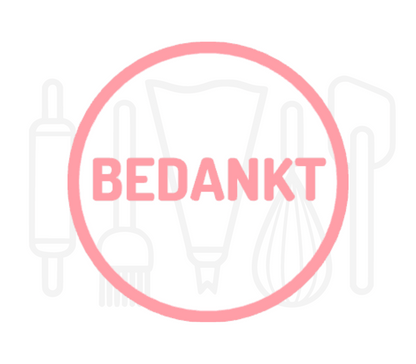 Fondant stempel Bedankt - 3D Geprint