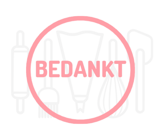 Fondant stempel Bedankt - 3D Geprint