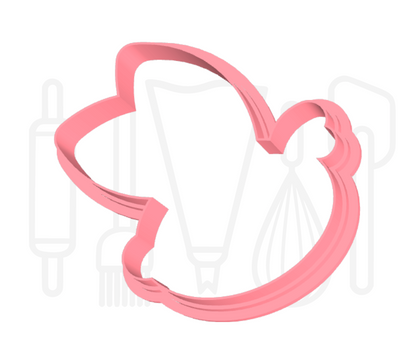 Bij uitsteker + stempel - 3D-geprint