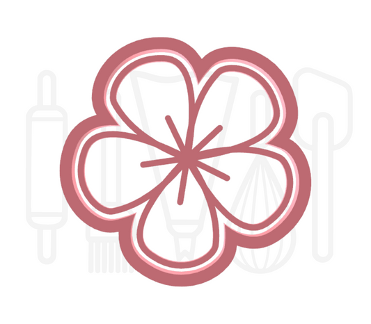 Bloem 2 uitsteker + stempel - 3D-geprint
