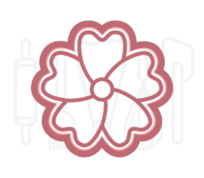 Bloem uitsteker + stempel - 3D-geprint