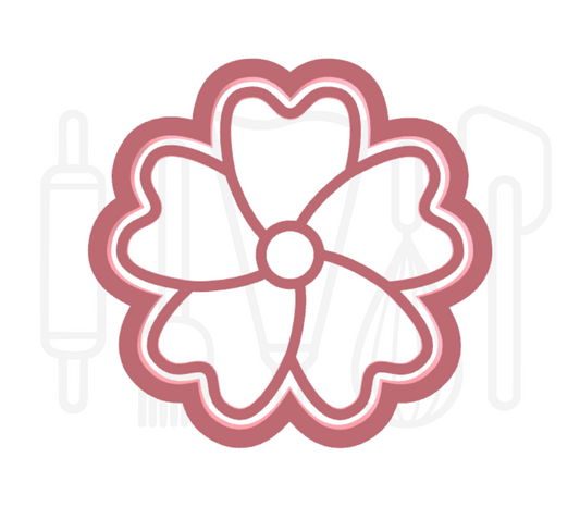 Bloem uitsteker + stempel - 3D-geprint
