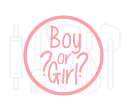 Fondant stempel Boy or Girl - 3D Geprint