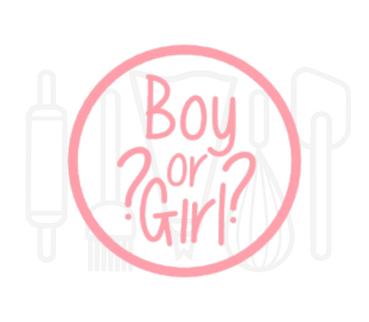 Fondant stempel Boy or Girl - 3D Geprint