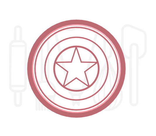 Marvels Captain America uitsteker + stempel - 3D-geprint