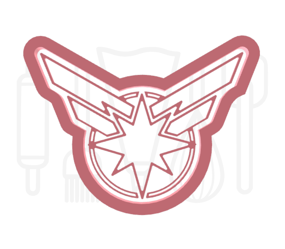 Marvels Captain Marvel uitsteker + stempel - 3D-geprint