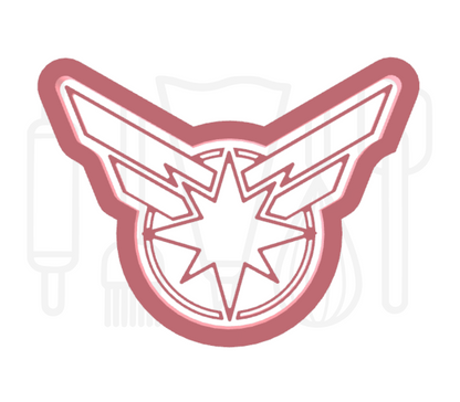 Marvels Captain Marvel uitsteker + stempel - 3D-geprint