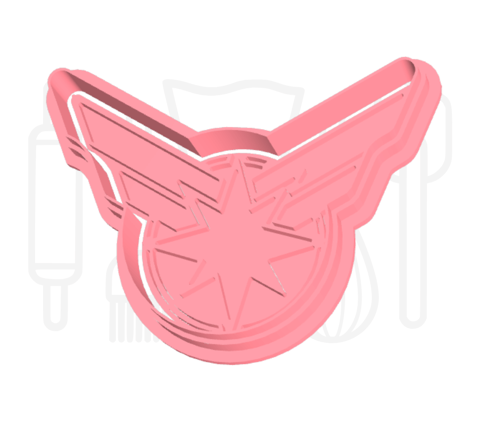 Marvels Captain Marvel uitsteker + stempel - 3D-geprint