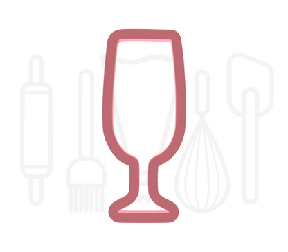 Champagneglas uitsteker - 3D-geprint