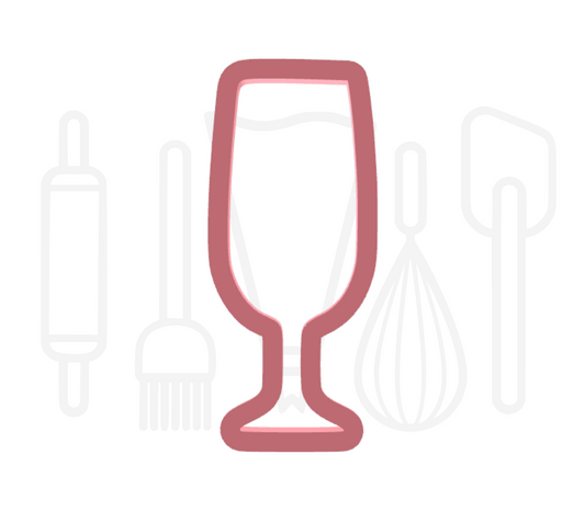 Champagneglas uitsteker - 3D-geprint